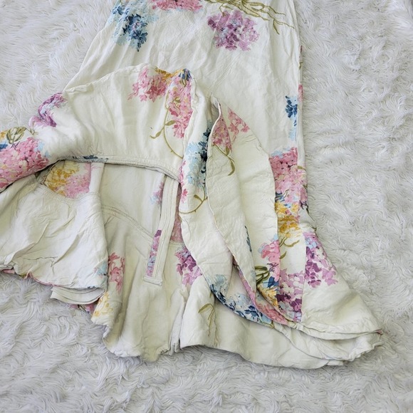 Bohemian Bones cheeky Floral Open Back Mini Dress small - Picture 8 of 8